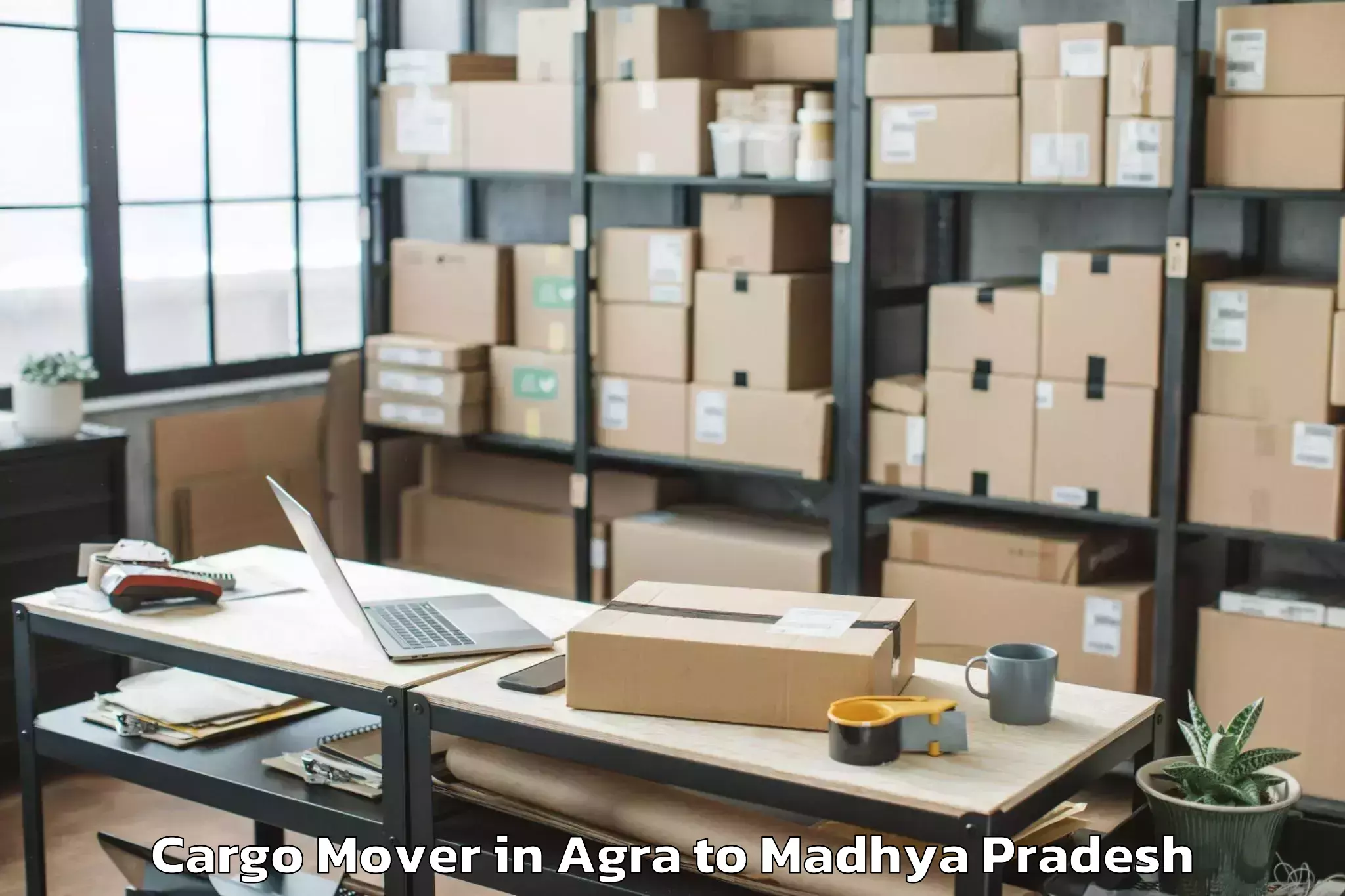 Easy Agra to Bhopal Airport Bho Cargo Mover Booking